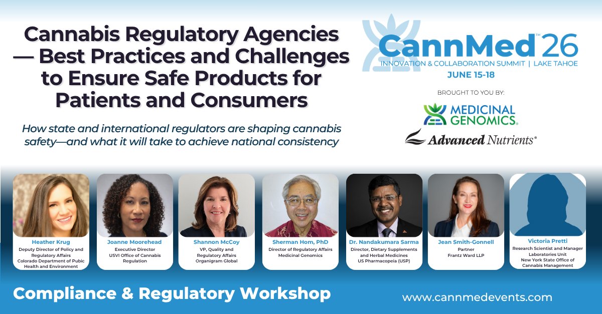 CannMedEvents's tweet photo. Join us for a panel discussion on how state and international regulators are shaping cannabis safety and what it will take to achieve national consistency.

View the Full Workshop: https://t.co/TYShX0I8Ax https://t.co/O0p682gdl7