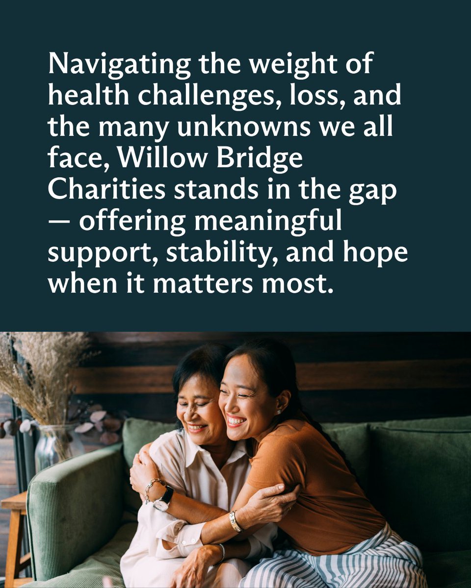 WillowBridgePC's tweet photo. Our commitment is to take care of our people. 🤍 Since 2008, Willow Bridge Charities has supported over 400 team members and their families through life's "unknowns." #WeAreWillowBridge https://t.co/uBVGxY4fsW