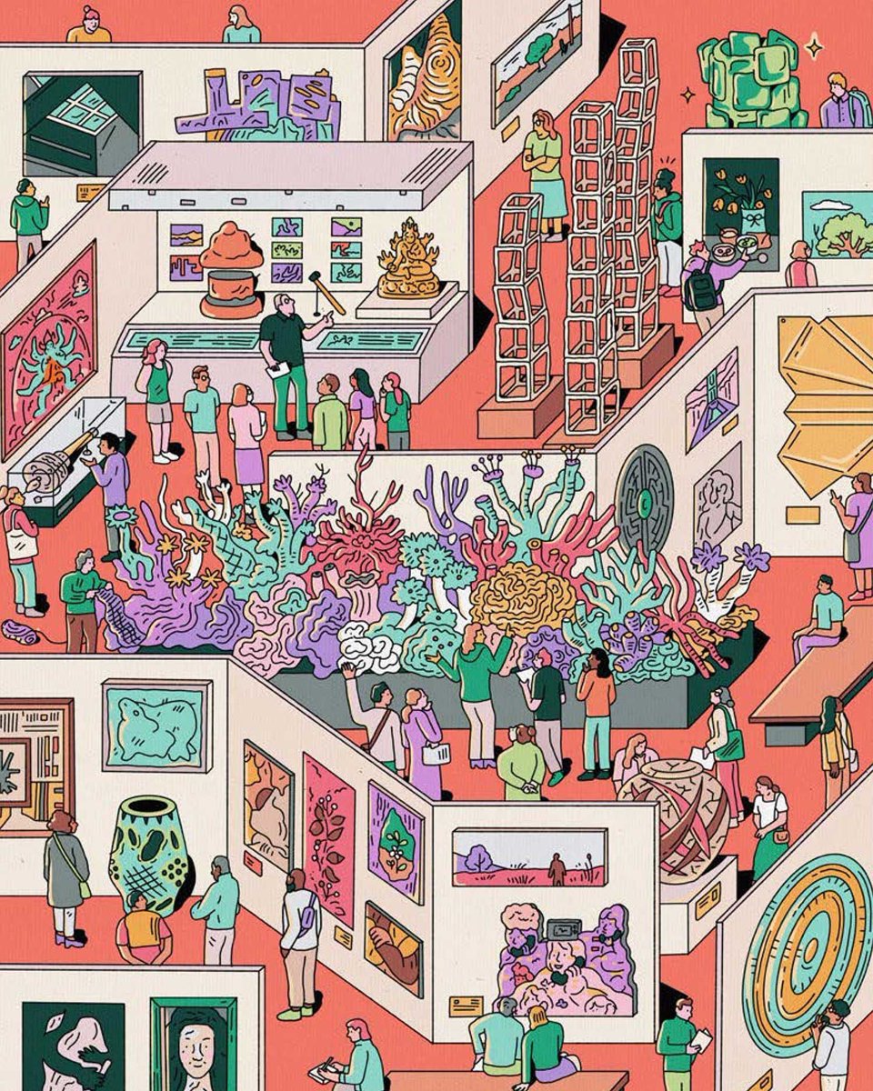 RappArt's tweet photo. Kathleen Fu reimagined Lehigh University's campus in her signature search-and-find style for Acumen, the magazine for Lehigh's College of Arts and Sciences. 

The Unexpected Classroom — the Lehigh University Art Galleries museum reveals art's cross-curricular power. https://t.co/IPSAPCe8H3