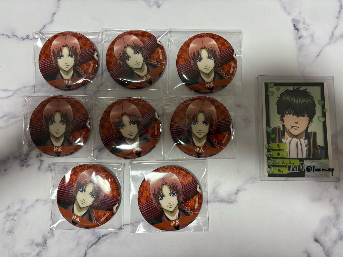 8 【交換/譲渡】銀魂 マルイ ポップアップ 片面花柄和装 グリッター缶