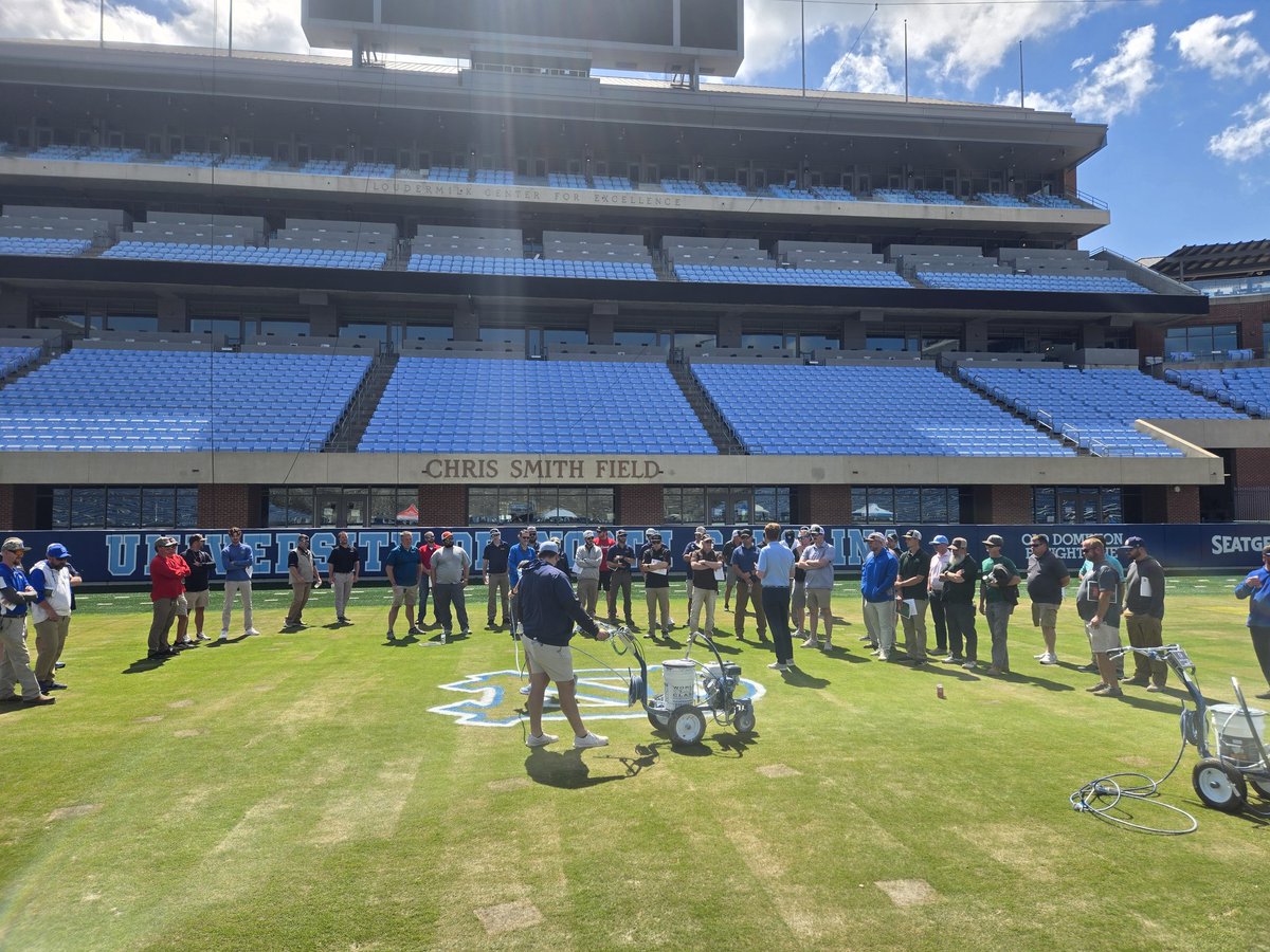 TallentTurf's tweet photo. NCSFMA Field Day at Kenan Stadium is underway. Beautiful weather, great people, and outstanding vendors showcasing their latest innovations.
@NCSFMA @FieldExperts https://t.co/Iupn0UvKNu