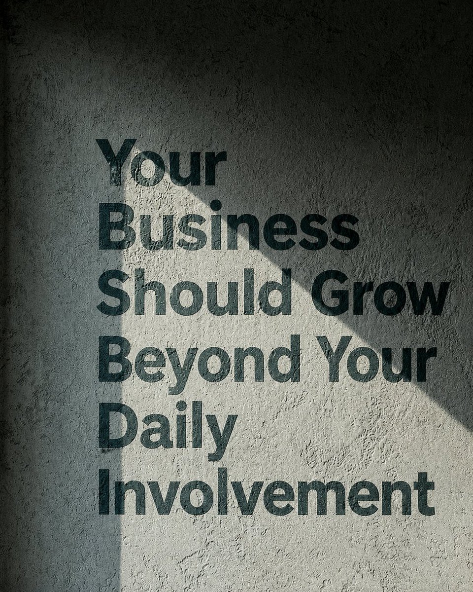 dan_kuschell's tweet photo. A business that depends entirely on you will eventually limit your growth. 🙌

The goal isn’t to become busier.
The goal is to build systems, empower your team, and lead strategically.

Move from operator → owner.

That’s where sustainable growth happens. 😉

#businessgrowth #businesstips #businessmindset