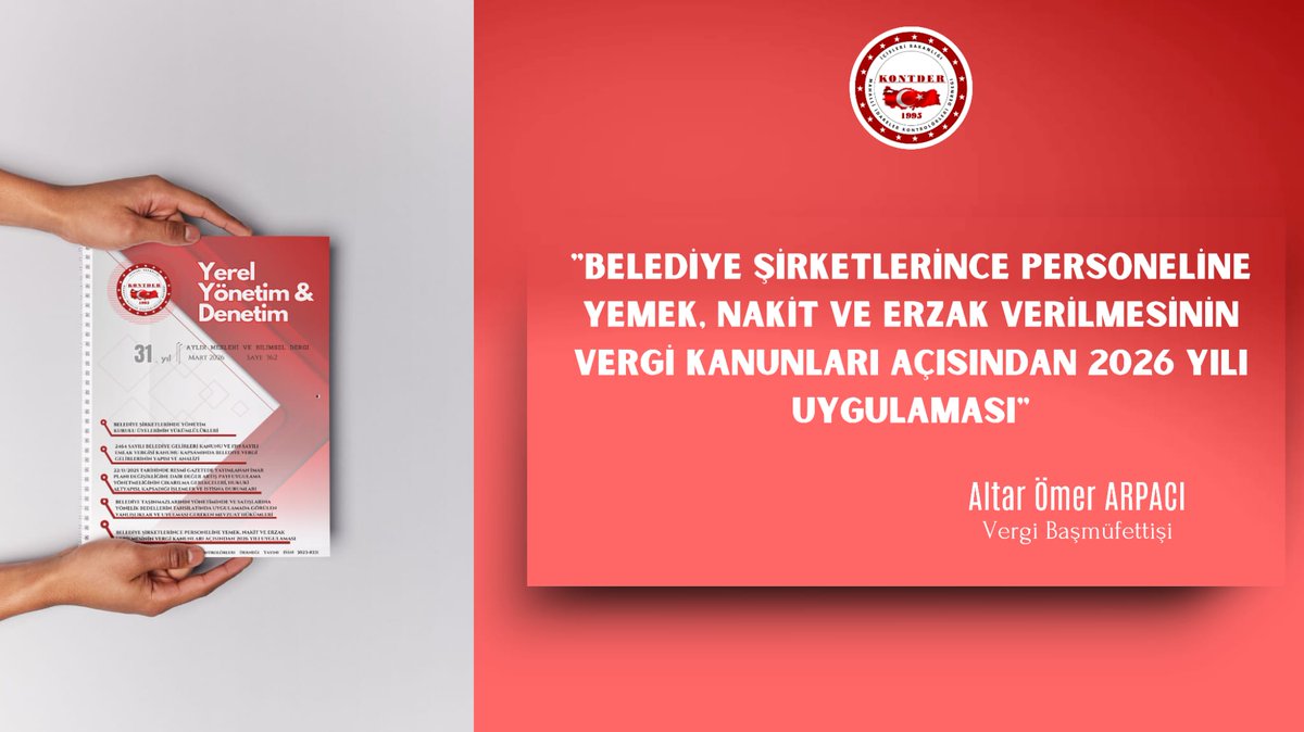 kontder's tweet photo. Vergi Başmüfettişi Altar Ömer ARPACI yazdı.

Dergi linki⬇️ 

🔗https://t.co/nj9LIHC8MC https://t.co/zAkpH3arIy