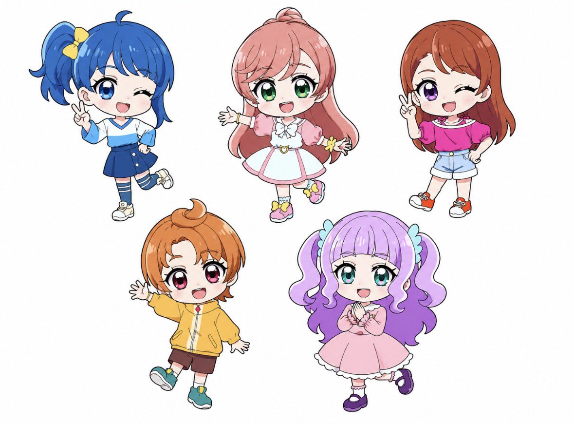 Chan Chibi 17 wonderful sky idol star detective #Precure #aiイラスト