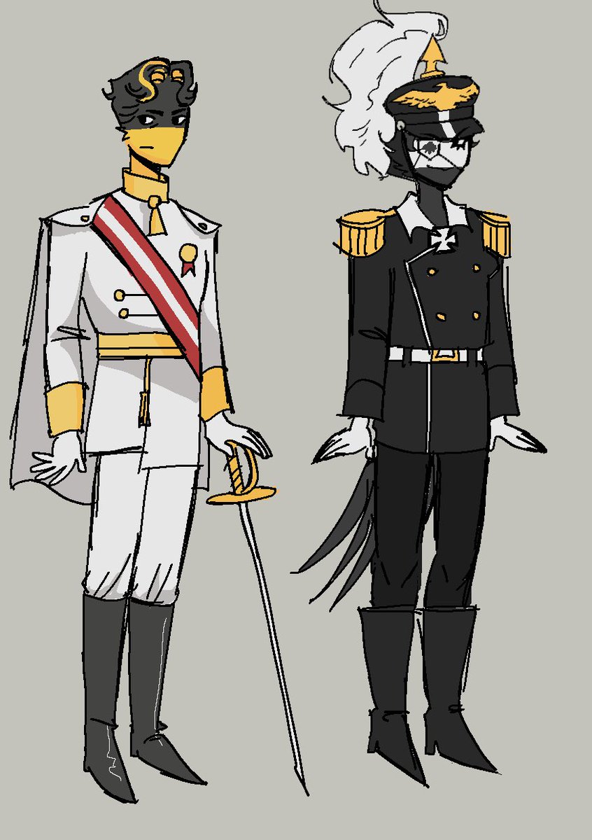 Bailla_gacha's tweet photo. Austria and Prussia.
🇦🇹🇩🇪

#countryhumans https://t.co/kCI4AKSFhp