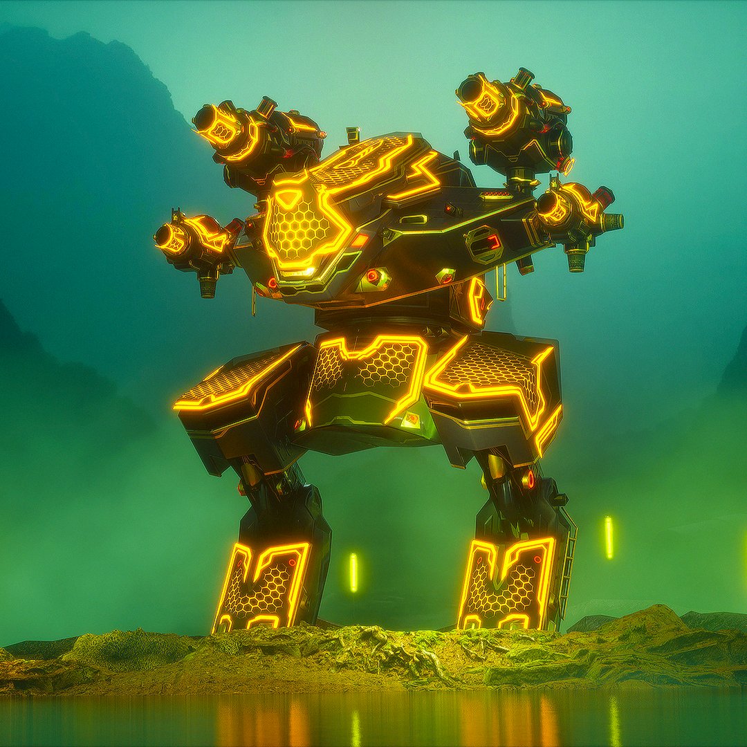 warrobotsjp's tweet photo. 🦏破壊不可能なシールドを前面に掲げ、霧の中を駆け抜ける！ https://t.co/Kfrzrhqmsn