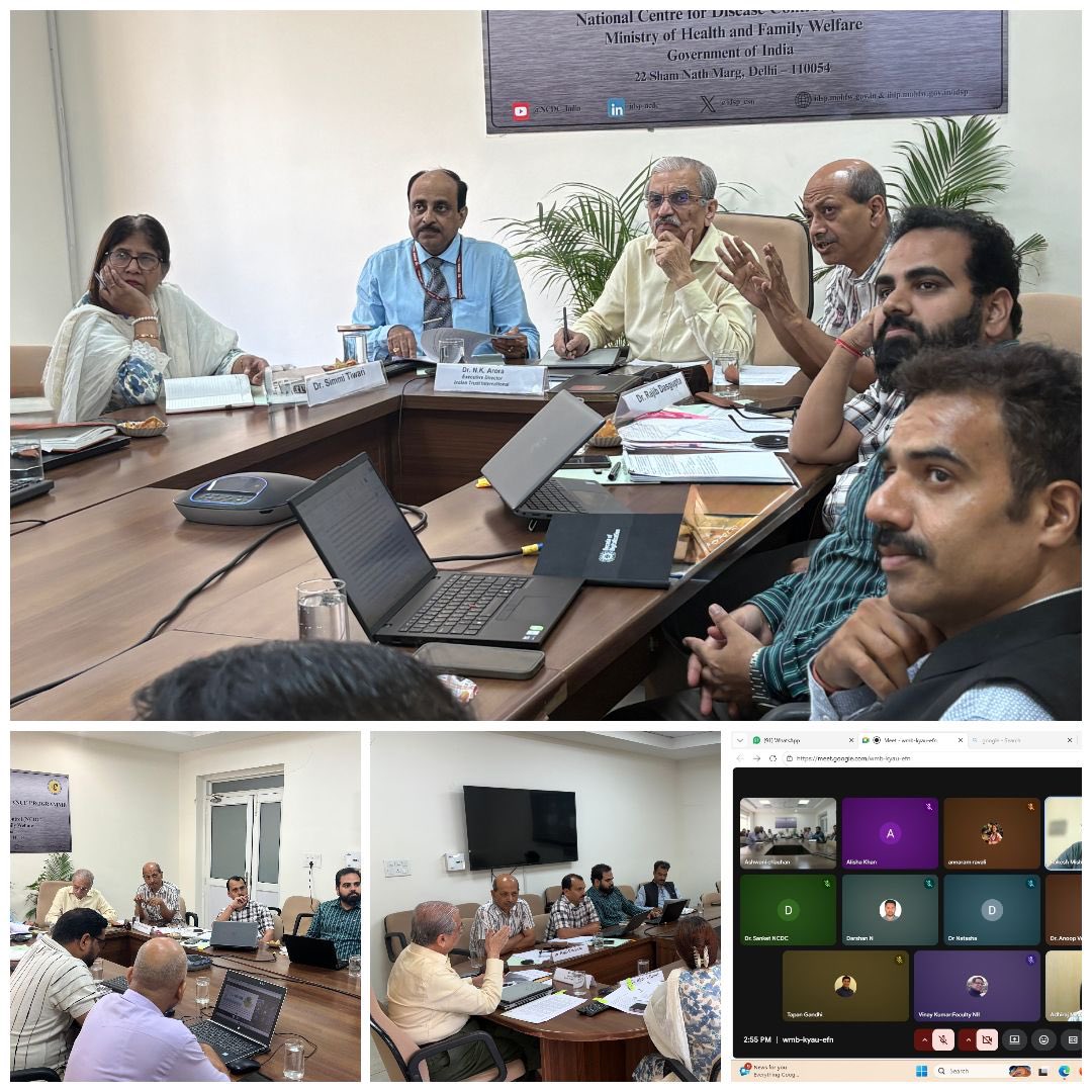 NCDCMoHFW's tweet photo. The 3rd Advisory &amp; Review Committee Meeting on “Technology Enhanced Integrated Surveillance (TEIS) &amp; Outbreak Investigation” Held on 13.05.26 under NOHM explored real-time analytics, integrated surveillance, and tech-driven strategies for stronger outbreak preparedness. #NCDC https://t.co/9CXfXOWaNp