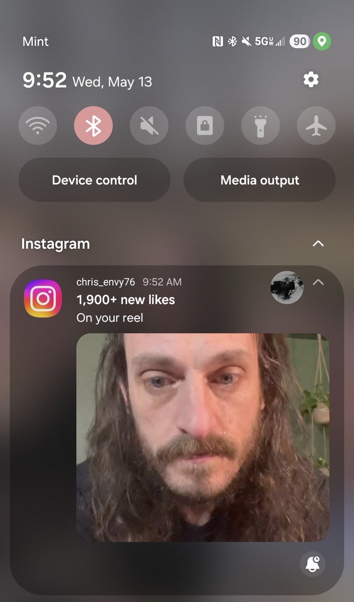 PaleoRose_'s tweet photo. One of the band's posts is doing some numbers but because I am logged in I just keep getting notifications of Brian's crying face 😭 https://t.co/M7R3D0lpHq