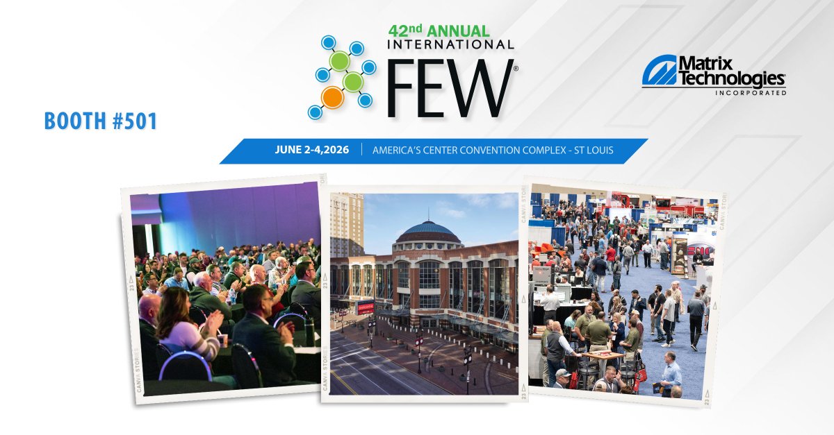 MatrixTechInc's tweet photo. We’re excited to attend the 42nd Annual International Fuel Ethanol Workshop &amp; Expo in June! Looking forward to connecting with industry leaders, sharing ideas, and supporting innovation across the ethanol and biofuels industry. See you there!

#MatrixTech #FEW2026 https://t.co/KMhXbUKIxd