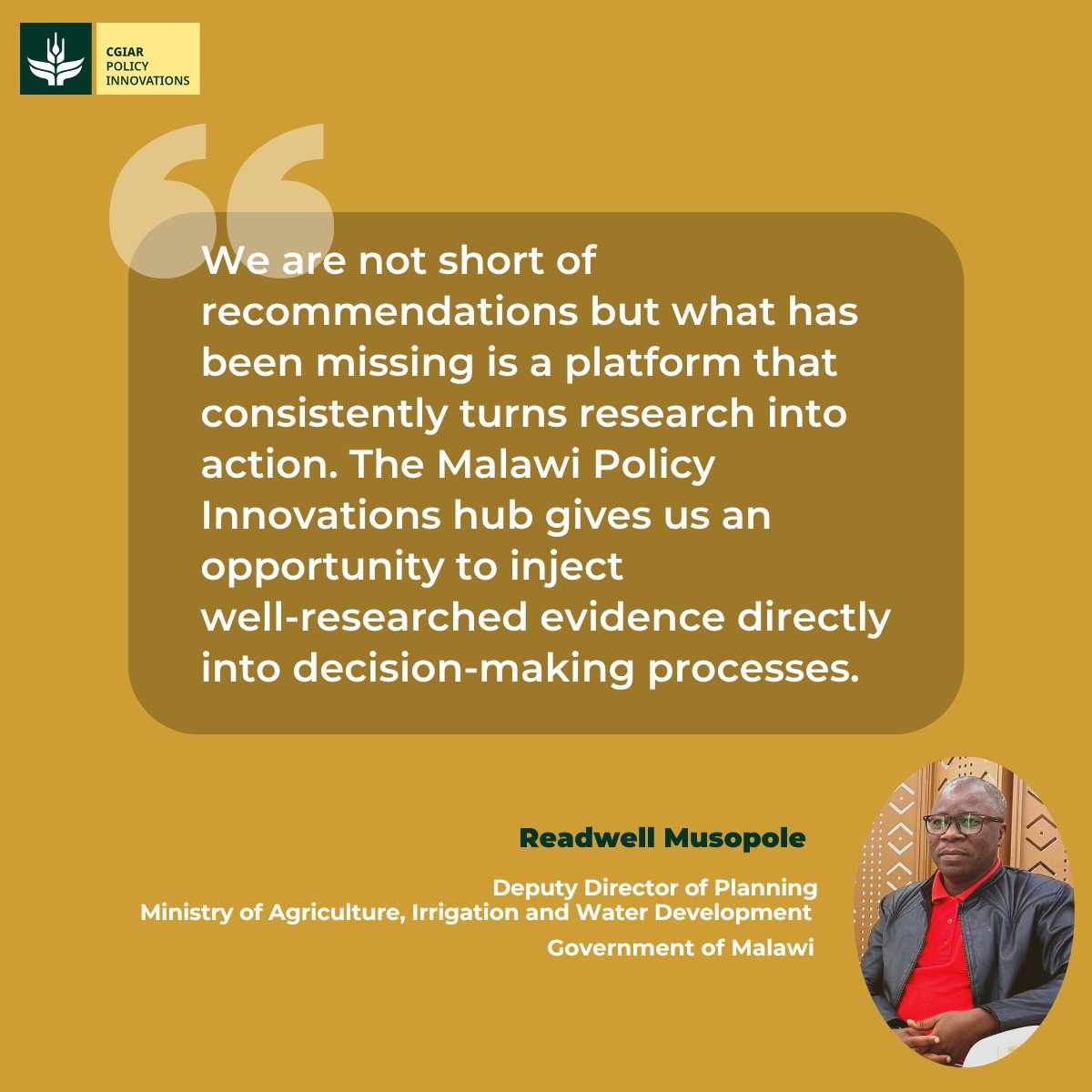 CGIAR Policy Innovations tweet media