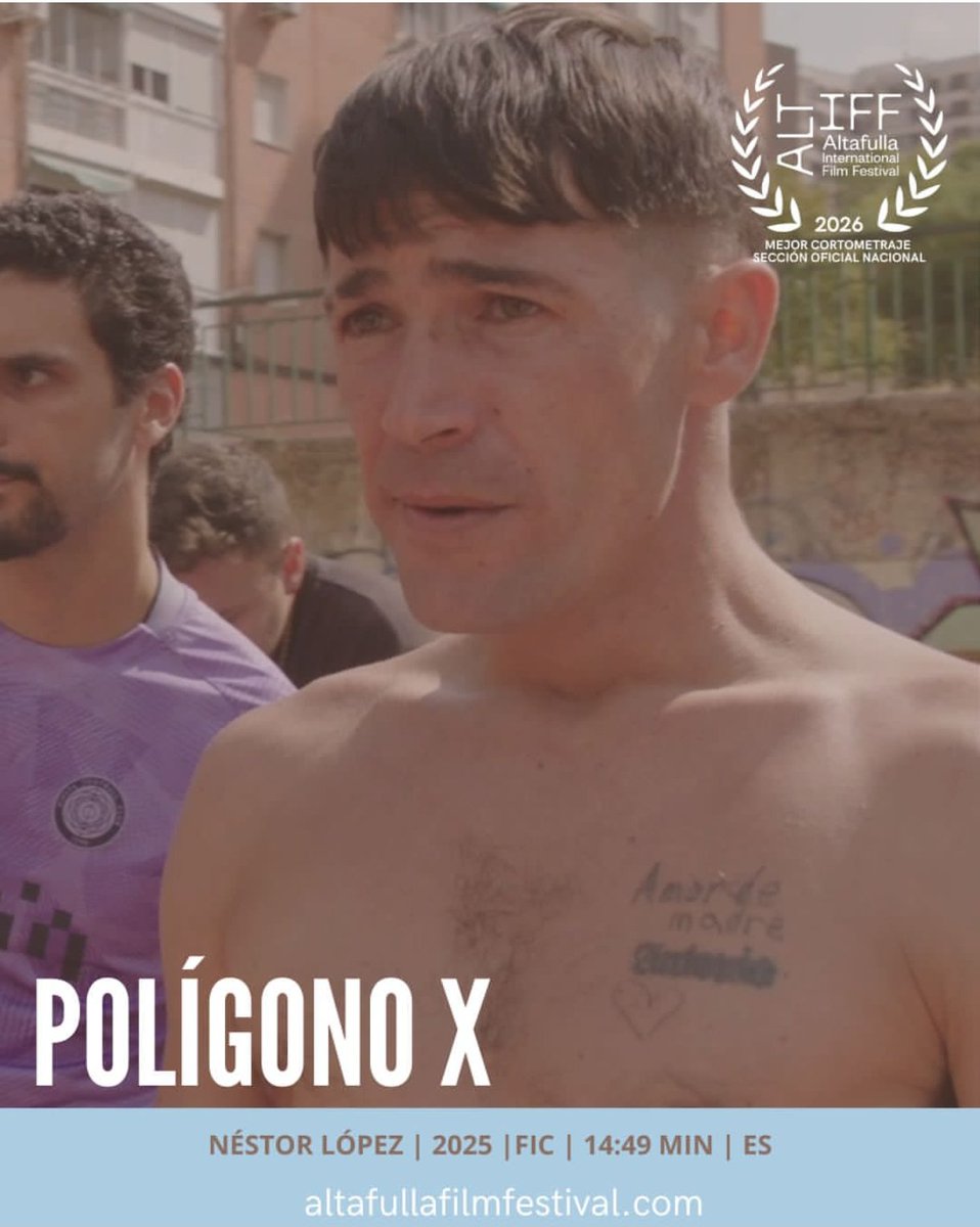 NestorLopezCine's tweet photo. Polígono X ⭐Mejor Cortometraje⭐ en #AltafullaFilmFestival Gracias al Jurado y a todo el equipo y su esfuerzo que hay detrás de esta historia ❤️. https://t.co/BnwxhxWAfH