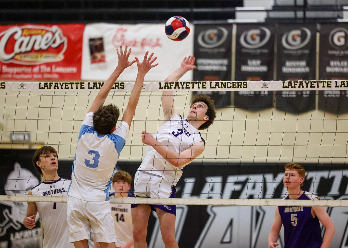 CBCHighSchool's tweet photo. The top-seeded CBC Volleyball team swept Parkway West 3-0 in the Class 2 District 3 semifinals on Tuesday night at Lafayette High School and will next face No. 2 seed Lafayette at 4:30 PM Thursday at Lafayette in the district championship game.

More photos: https://t.co/jTavKROWuL

Men for Tomorrow. Brothers for Life.