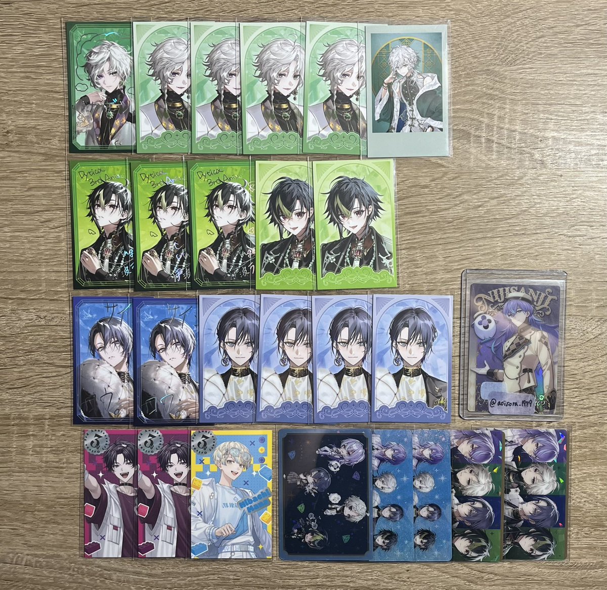 交換】 にじさんじ Oriens Dytica 3rd Anniversary ランダムチェキ風