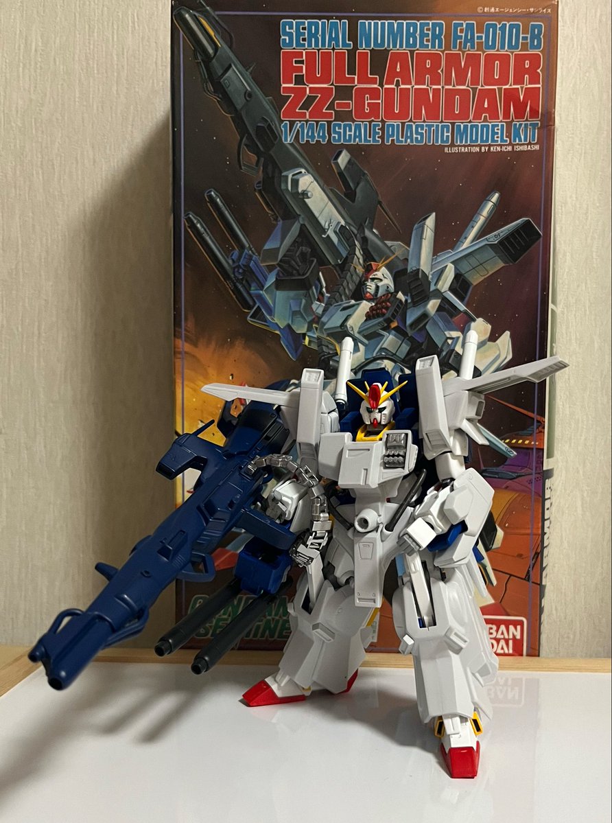 1/144 BANDAI SERIAL NAMBER FA-010-B FULL ARMOR ZZ-GUNDAM GUNDAM