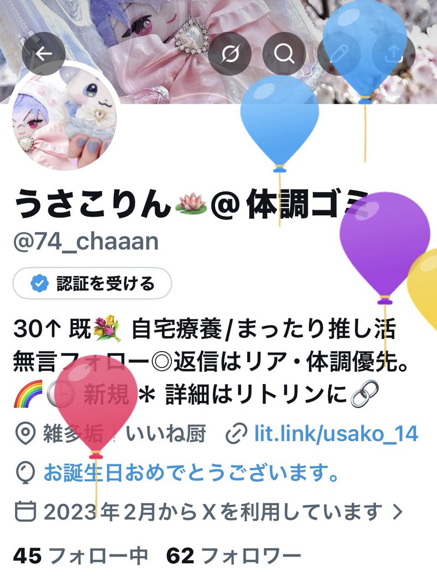 うさこりん🪷@体調ゴミ tweet media