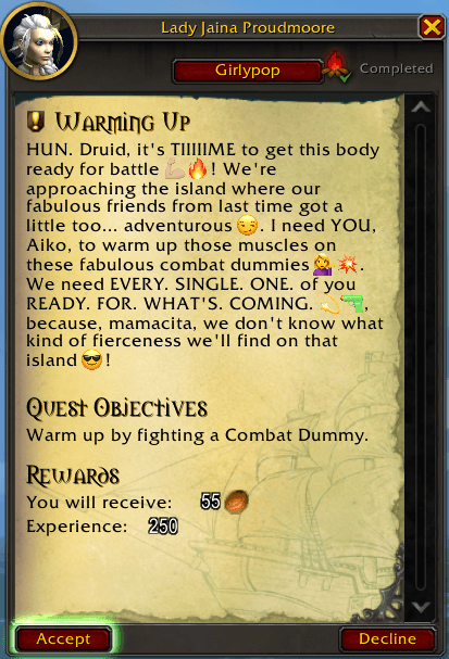 SaffronSalem's tweet photo. i've stumbled across the BEST WoW addon ever omg i'm SCREAMINGGG!!
The addon is 'Girlypop' by Vampie, as seen on twitch @ ItsJojoGamingTV (i'm not sure if they're on twitter but i HAD to share it here too!!)
All my divas need this addon ₊✩
https://t.co/muYdbBfThZ https://t.co/3n74UosQeW