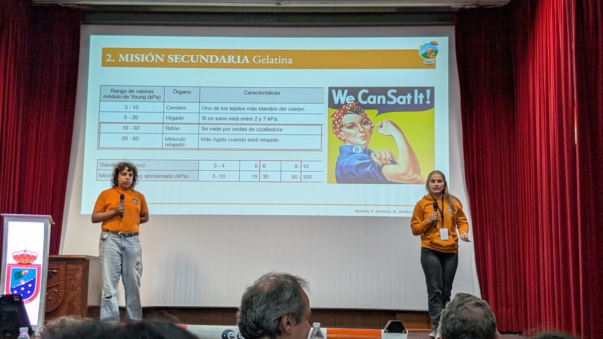 CanSatEx's tweet photo. La decimotercera defensa corre a cargo del equipo MASANZ_V3 (NAVARRA). El objetivo de su misión secundaria es medir cómo los cambios de presión afectan a los diferentes órganos.

#CanSat26 https://t.co/nduF55oSiz