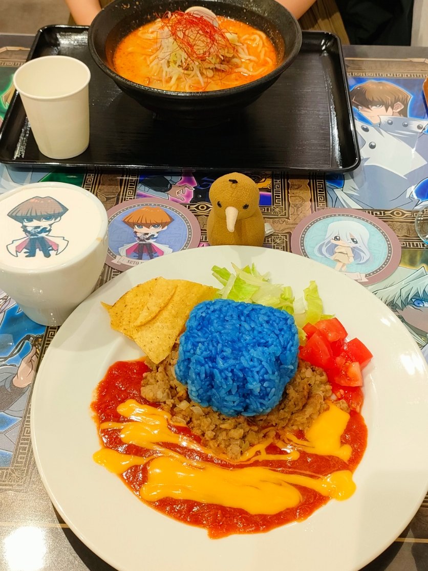 遊戯王カフェ2回目行ってきたー！コースターの引きも席も神だった