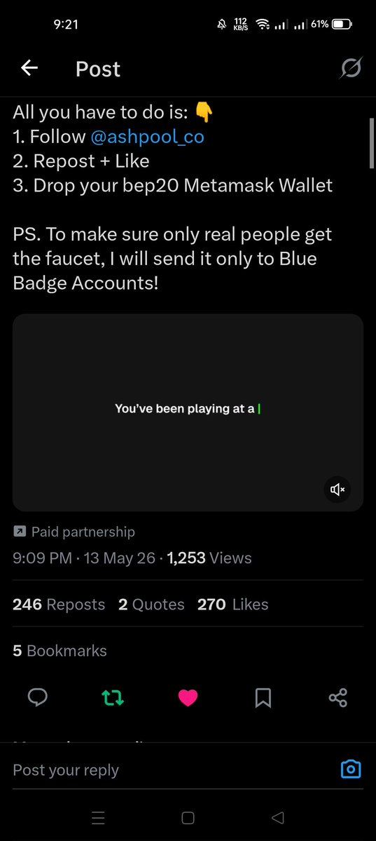 Ben tweet media