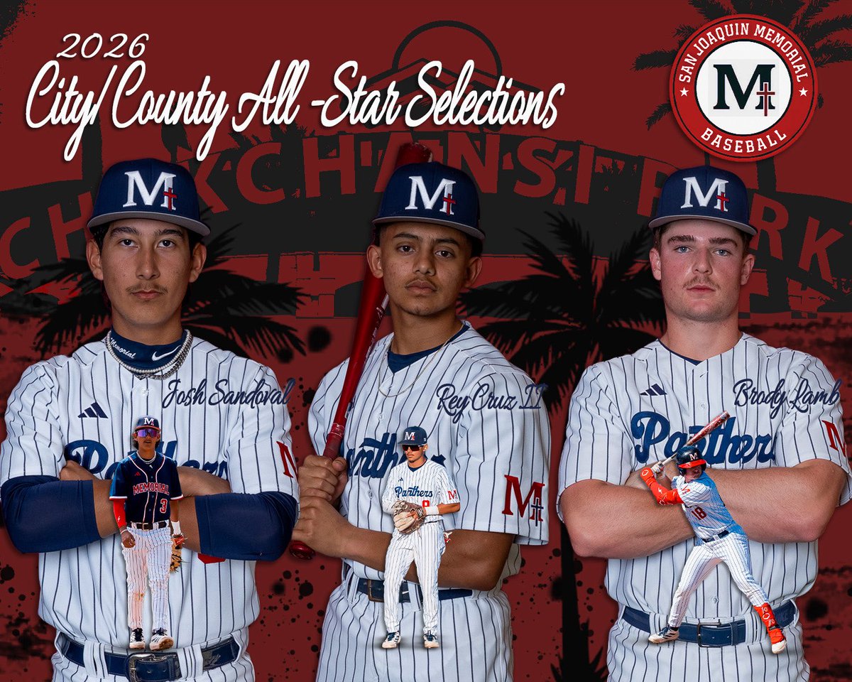 SJM_Baseball's tweet photo. Congrats to these 3 seniors who will represent us in the City-County All Star game. #PawsUp https://t.co/EKGdHxM8X3