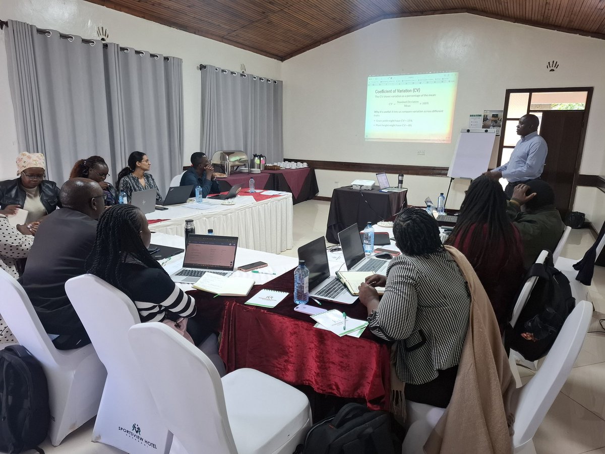 b_waswa's tweet photo. BIOBELIEF Project Data Analysis Workshop. Making sense of research data. Understanding effects of climate change on beans and biofirtification. @nrfkenya funded project implemented by @BiovIntCIAT_eng in collaboration with @kalromkulima . https://t.co/uodMFdzqqi