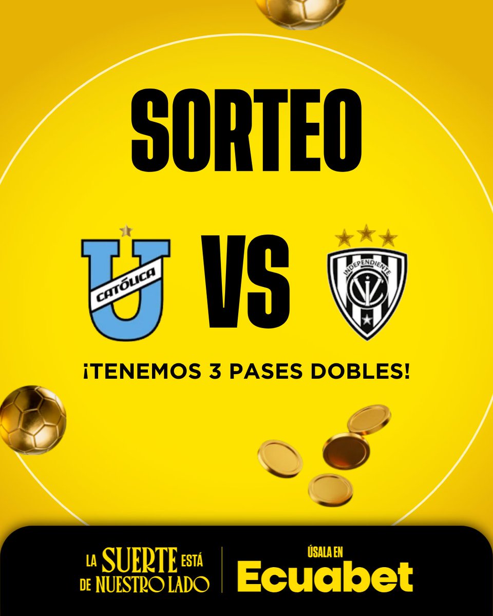 MrOFFSIDER's tweet photo. 🚨 SORTEO 🚨

TENEMOS TRES PASES DOBLES PARA LA FINAL DE LA SUPERCOPA ECUADOR GRACIAS A ECUABET y queremos que vayas al Gonzalo Pozo Ripalda para disfrutar de este partidazo. ¿Qué tienes que hacer?

✅ Seguir a @EcuabetOficial 
✅ Dar RT a este post https://t.co/EejdnDdFiH
