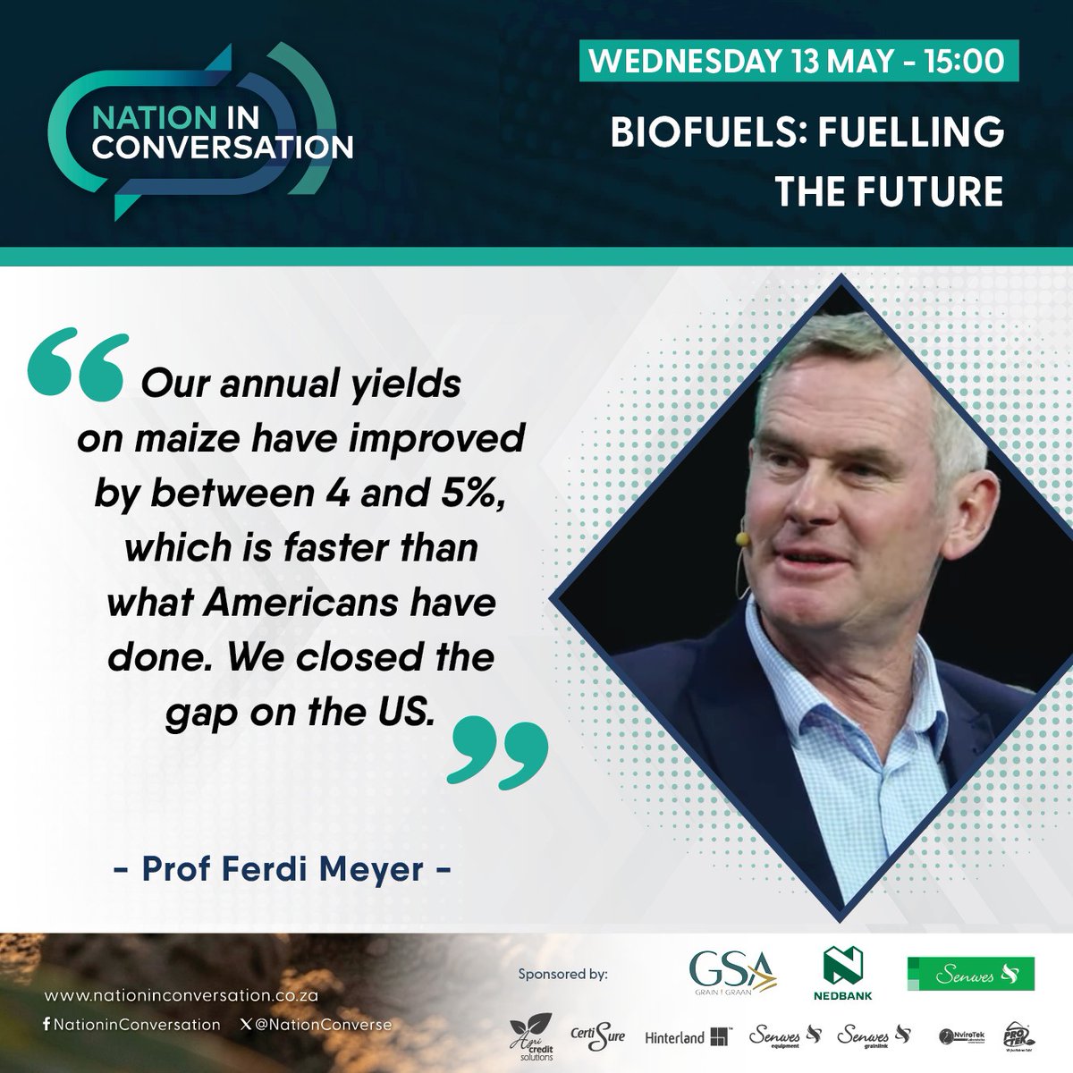 NationConverse's tweet photo. We ended the day with an insightful session about biofuels that can fuel the future. 

For more valuable insights on the possibilities it holds, watch the full session: https://t.co/ismX1A0bu5 

#ResilienceCreatesAdvantage #Nampo2026 #NationInConversation2026 #NIC2026 https://t.co/2qnIhZ4tjv