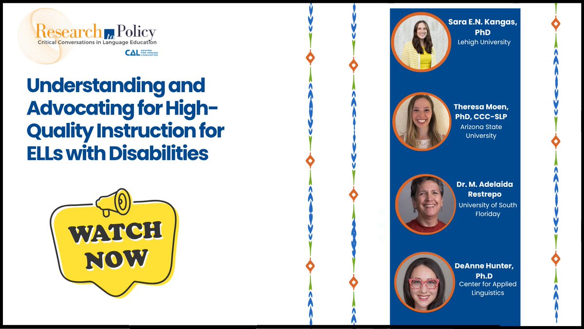 Center for Applied Linguistics (CAL) tweet media