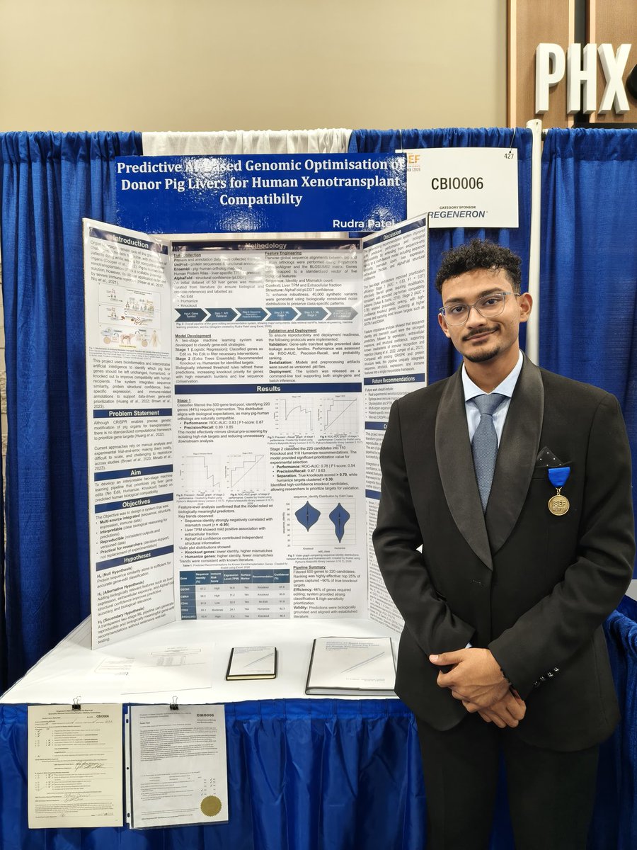 Exposcience's tweet photo. Team South Africa 🇿🇦 is suited up and ready for judging at the Regeneron International Science and Engineering Fair (ISEF) in Phoenix, Arizona, USA.

Young scientists Tiro Moyo, Gerhard Vosloo and Rudra Patel are prepared to present their innovative research projects on the global stage as they meet with international judges from across the world.

We wish Team South Africa all the best for the judging sessions.

Read more: https://t.co/iGQp6tKaMw

#DiscoverEskomExpo #RegeneronISEF #TeamSouthAfrica #YoungScientists #STEMeducation @Eskom_SA @Society4Science @DBE_SA