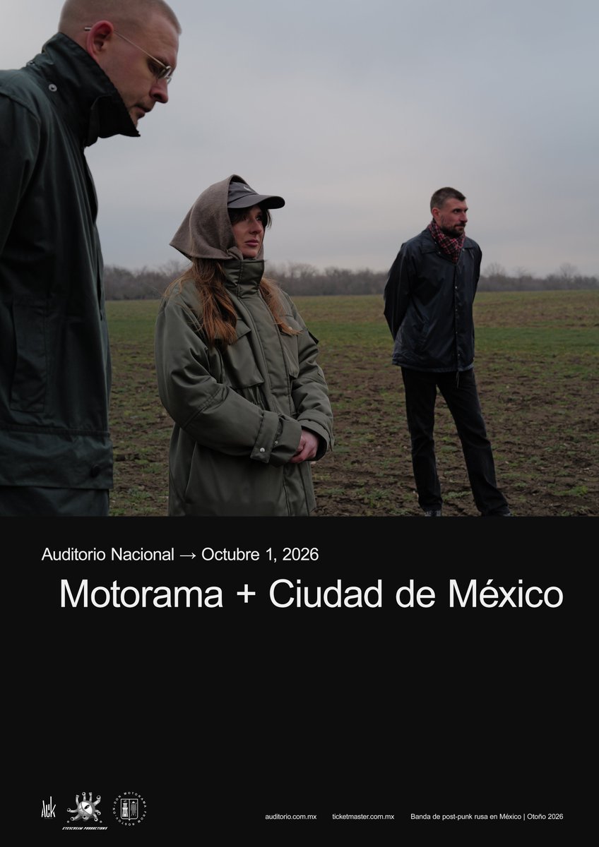 motorama_tweet's tweet photo. Concert in Mexico City 🇲🇽 Auditorio Nacional @auditoriomx 
October 1, 2026 • Promoted by @ackpromoteofficial @eyescreamprod 
 
Ticket sales launch — May 15, 11:00 / Mexico City time
https://t.co/3h8uYu1GIV https://t.co/0TgJNUS2n5