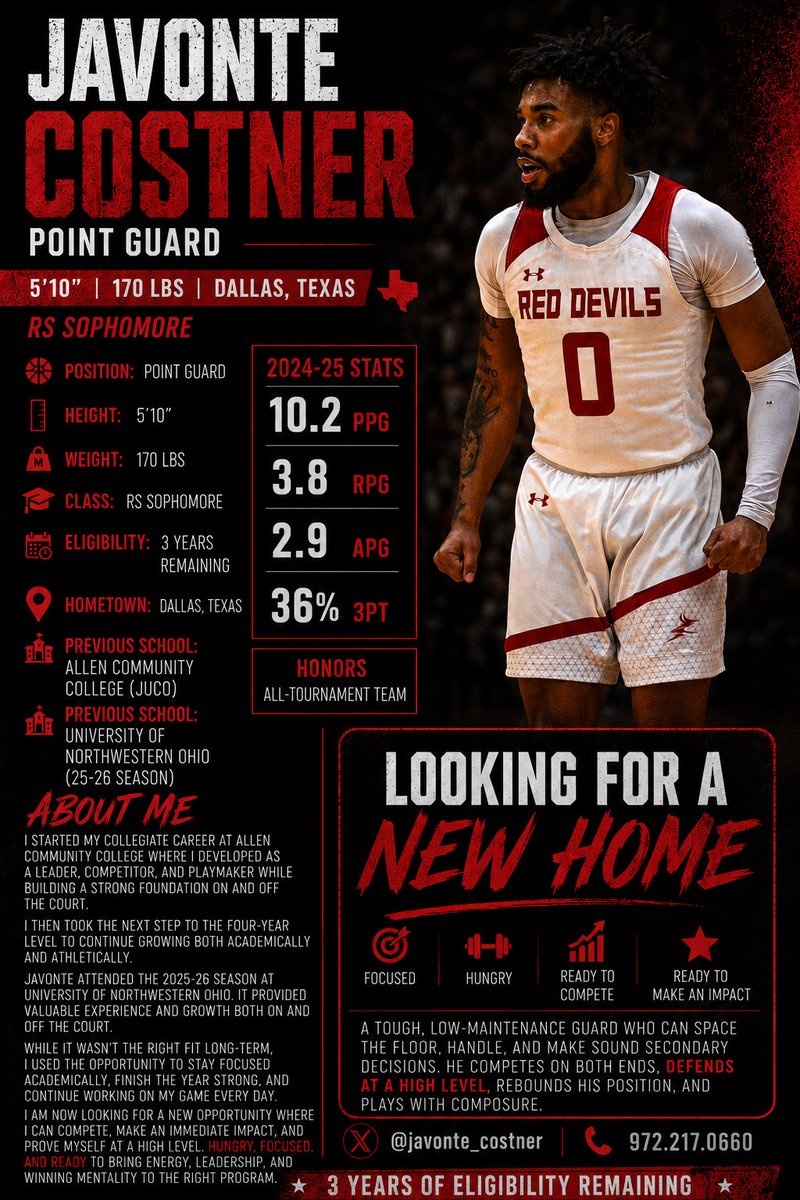 javonte_costner's tweet photo. Still available!!! @JUCOadvocate @VerbalCommits @courtvisionmbb @Coach_Nee @thatboytyre10 https://t.co/b4b1397Dgo
