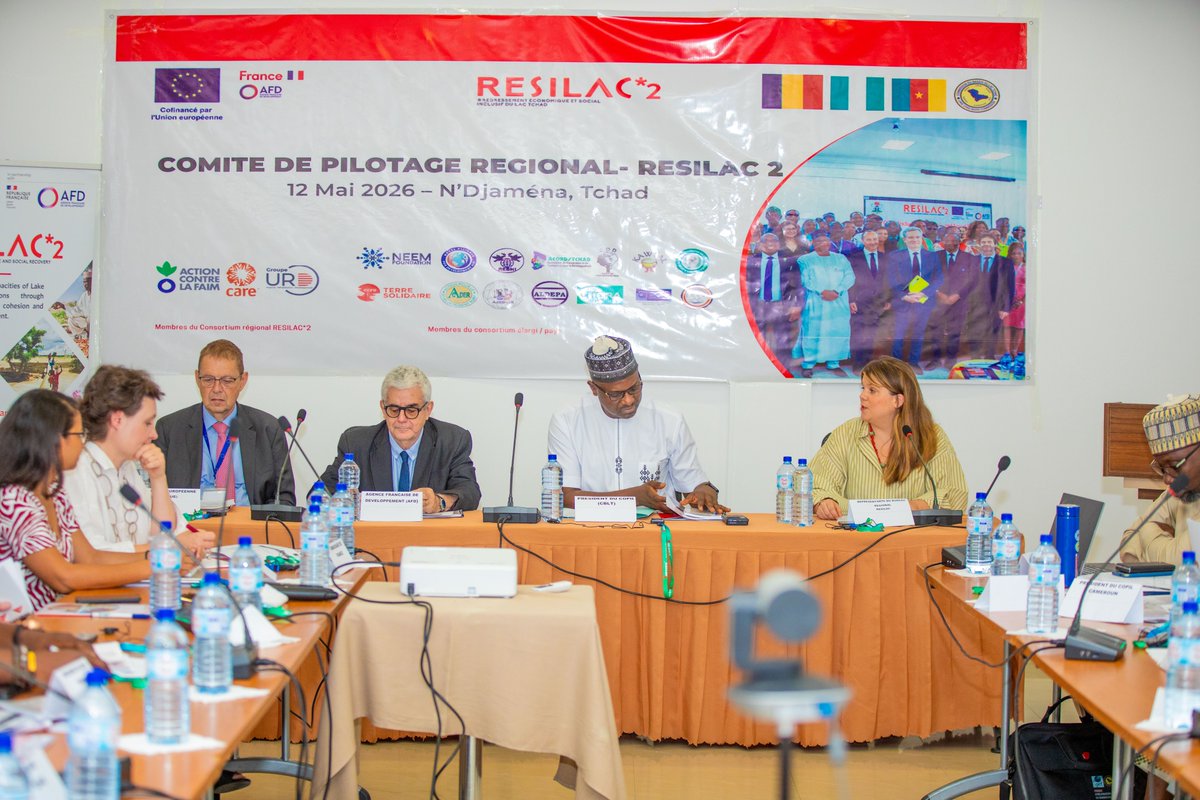 CARE_Nigeria's tweet photo. The #RESILAC2 Regional Steering Committee showcased progress, strengthened synergies, and validated the 2026 workplan for greater impact across the Lake Chad Basin. 

#RESILAC2 #RegionalSteeringCommittee #LakeChadResilience #LCBC https://t.co/Q05WqPs0p5