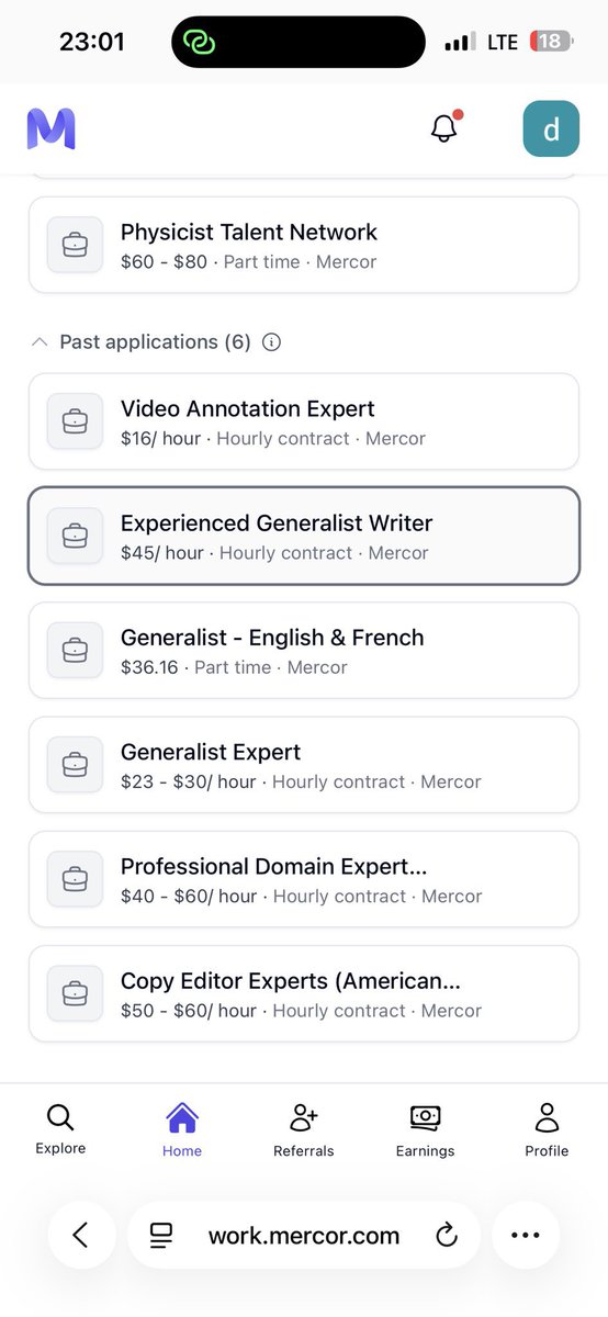 rollthewindow's tweet photo. Mercor is the new wave🔥 https://t.co/WKgkEn8VLV if you wanna apply for work from home ai jobs https://t.co/f6IoFcRzga
