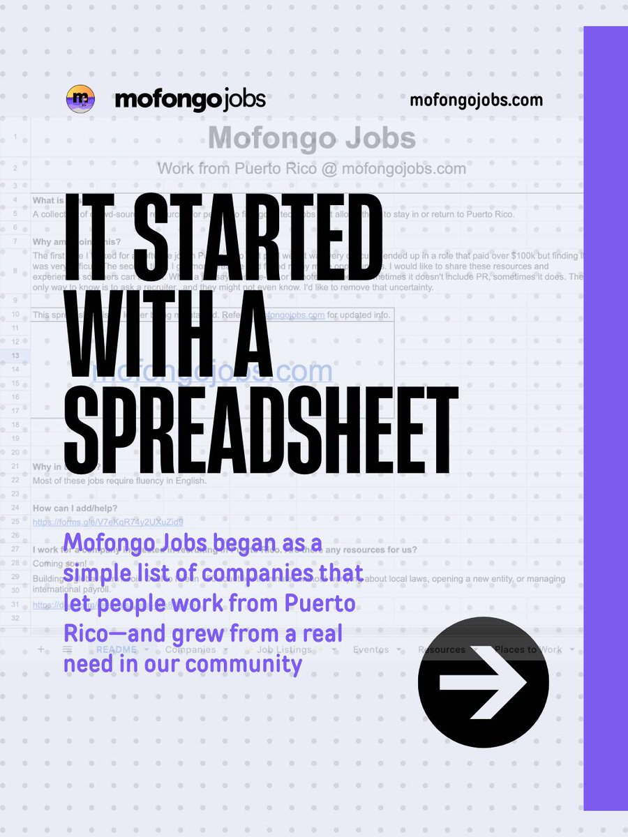 MofongoJobs's tweet photo. MofongoJobs empezó como una simple lista de compañías que permiten trabajar desde Puerto Rico

Hoy es una plataforma pa' conectar a profesionales de PR con oportunidades locales, híbridas y remotas
Si quieres quedarte, volver, o contratar talento en la isla, esto es pa’ ti https://t.co/YrxK8zPjLU