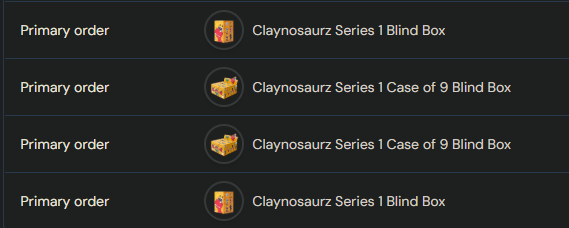 ganjix's tweet photo. I couldn’t resist picking up another set.
More claynos, more fun. 
A big shout out to @Claynosaurz  &amp; @bigshottoyworks https://t.co/PJT6iaxuVE