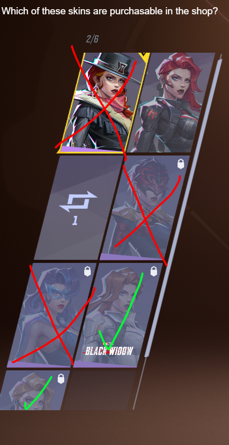 JeanetteIsBig's tweet photo. @Crudescent @Oliveslover284 @MarvelRivals Makes sense. But lets look at this. How many Black Widow skins are actually available for shop purchase? 2? A boring MCU skin and a bad recolour? So its the community's fault that Black Widow's only available shop skins are mid and they won't give her more? https://t.co/XYtClEPnEA