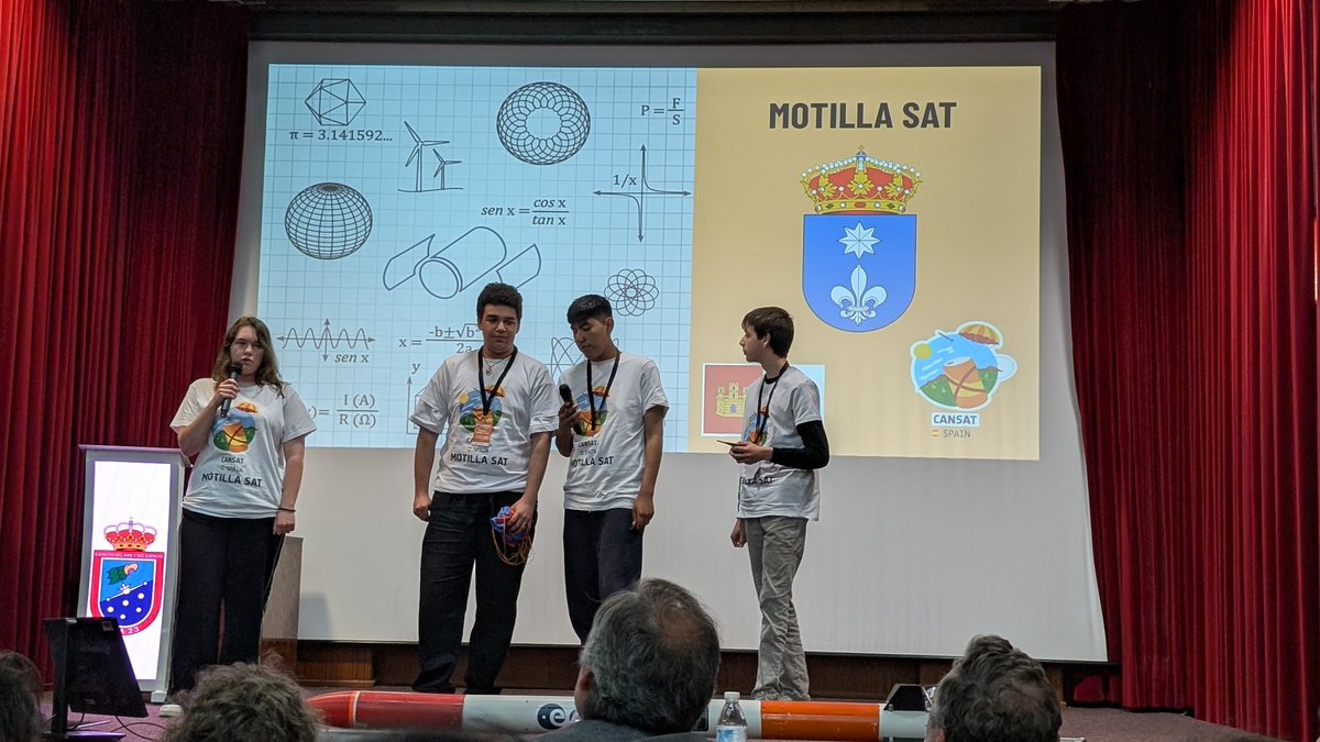 CanSatEx's tweet photo. La decimoquinta defensa la realiza el equipo  MOTILLA-SAT (CASTILLA-LA MANCHA). Su misión secundaria busca medir diferentes longitudes de onda para calcular su repercusión en la agricultura.

#CanSat26 https://t.co/EQx8tCJIIS