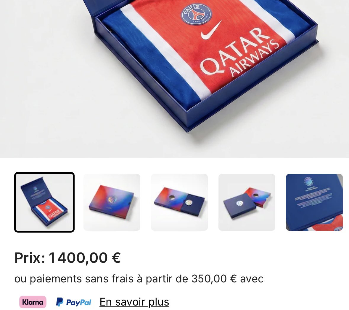 ByroGoingIn's tweet photo. 100€ le maillot, 1300€ la boite ? 😂
Ou bien c’est le kamiz dans la story à Dembele ? 
Doucement doucement 😂😂 https://t.co/2r5bwbVy5P