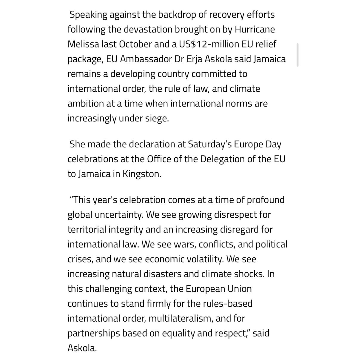 The European Union in Jamaica tweet media