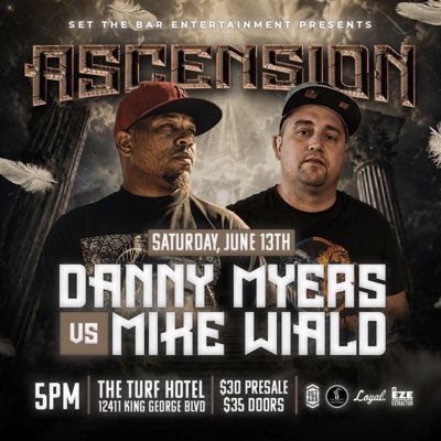 MikeWiald's tweet photo. @SetTheBarEnt presents ASCENSION

Mike Wiald vs @metaphormessiah 

#EASYWORK https://t.co/N1aCutQy04