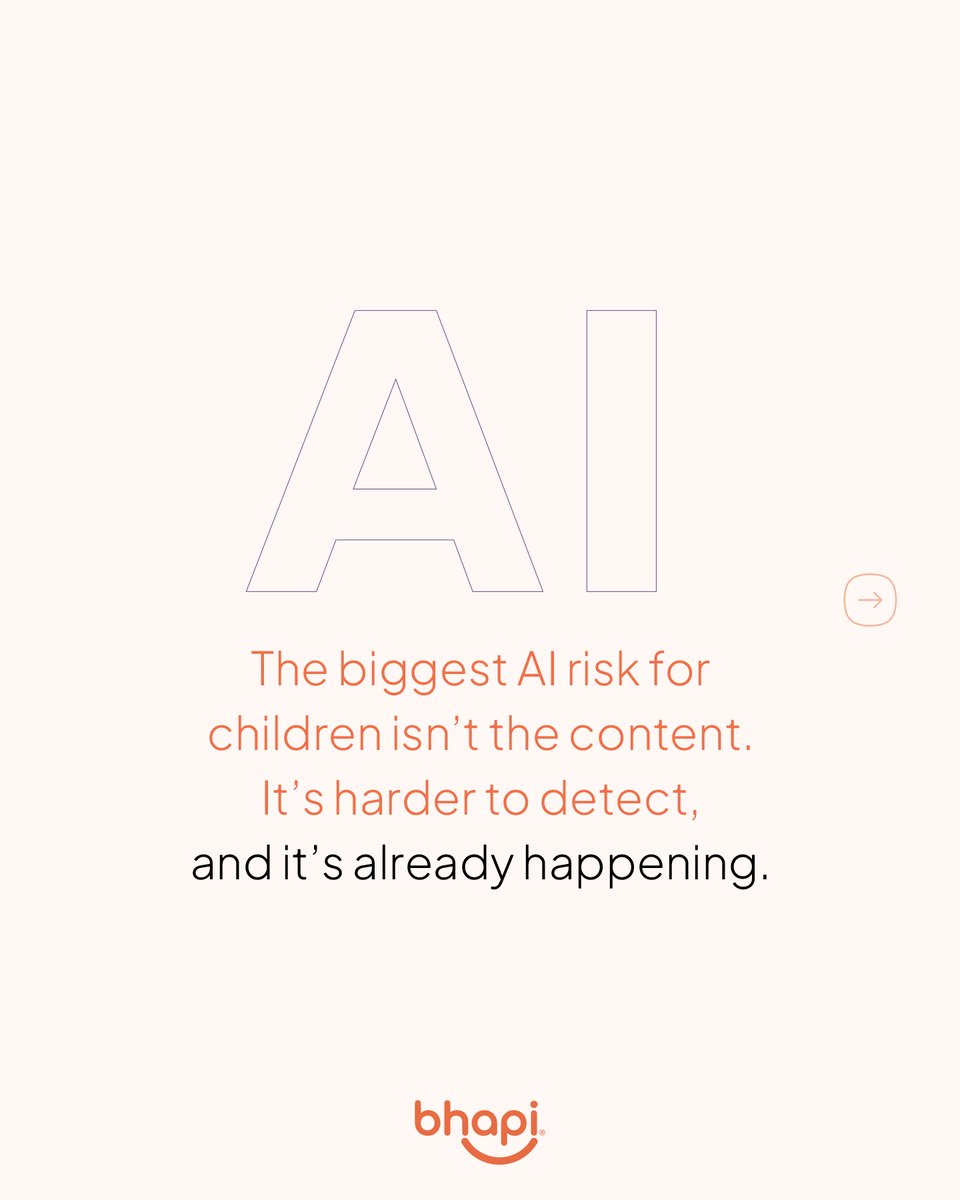 bhapi_io's tweet photo. AI is already reshaping how children and teenagers process information. The primary risk isn’t just the content they access; it’s the structural erosion of the thinking process itself—which is why the architecture of their digital environment matters immensely.
#Bhapi https://t.co/Lomdx025EZ