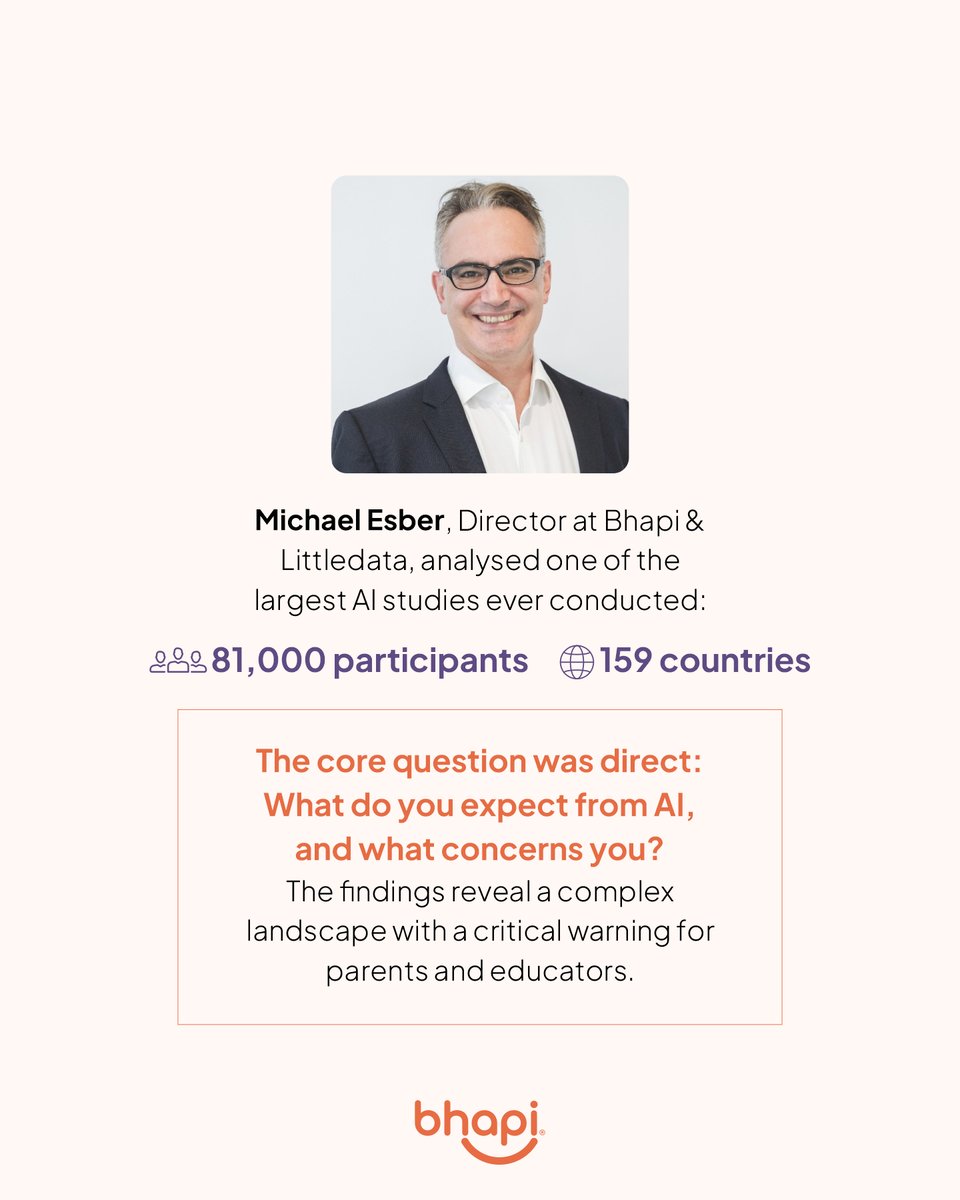 bhapi_io's tweet photo. AI is already reshaping how children and teenagers process information. The primary risk isn’t just the content they access; it’s the structural erosion of the thinking process itself—which is why the architecture of their digital environment matters immensely.
#Bhapi https://t.co/Lomdx025EZ