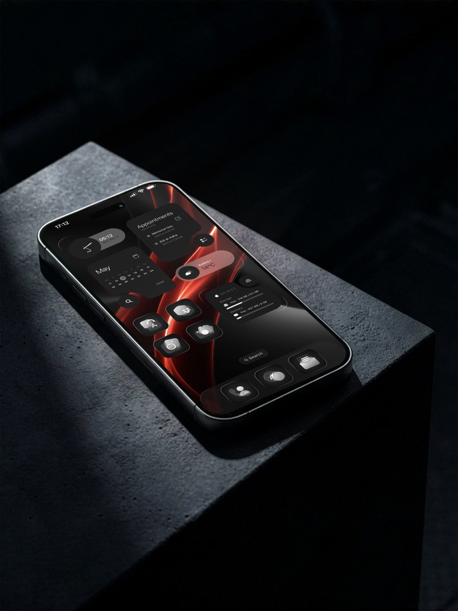 21MaRcO12's tweet photo. iOS homescreen setup 

Used:
Widgets: Glassem iOS widgets for widgy
Icons: Blacier iOS icons pack
Widgy app

Download links on widget and icon pack in my BIO

#widgy #ios #widget #ioshomescreen https://t.co/kXyuAooskK