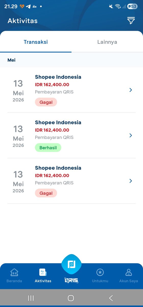 calicochives's tweet photo. @HaloBCA ini gimana ya aku transaksi payment ke shopee by qris tp saldo kedebitnya 2x. bisa dibantu buat proses refund dana yang kelebihan terpotong? since aku gak bisa akses livechat di halobca + telpon cs gak terhubung juga, please gimme the solution for this mess https://t.co/A9NGixosLi