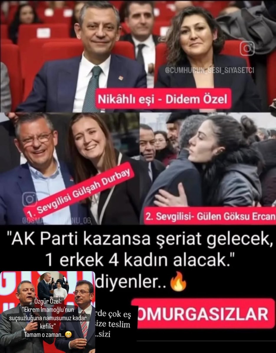 Arzuxxij's tweet photo. CHP ye Şeriat gelmiş 1 erkek 4 kadın ☺️🤣 https://t.co/a1EIh0IxUx