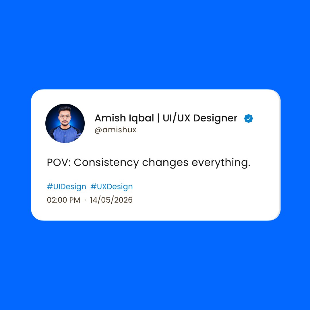 Amish Iqbal | UI/UX Designer tweet media