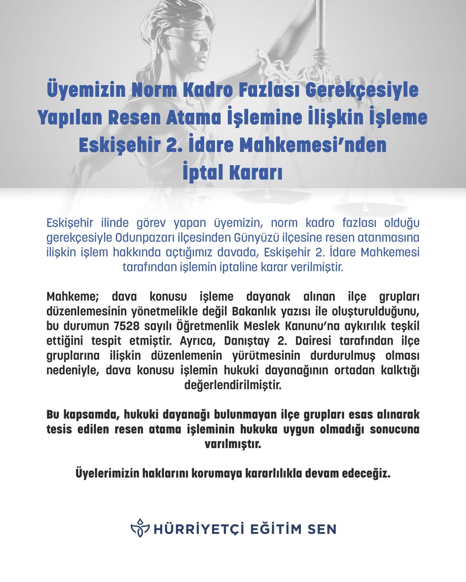 Hürriyetçi Eğitim Sen Genel Merkezi tweet media