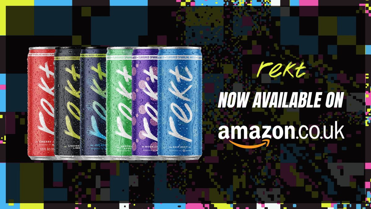 rektdrinks's tweet photo. Rekt Sparkling Water is now available on @Amazon UK!

Shop your favourite flavour 👇 https://t.co/cPKprZDsCy