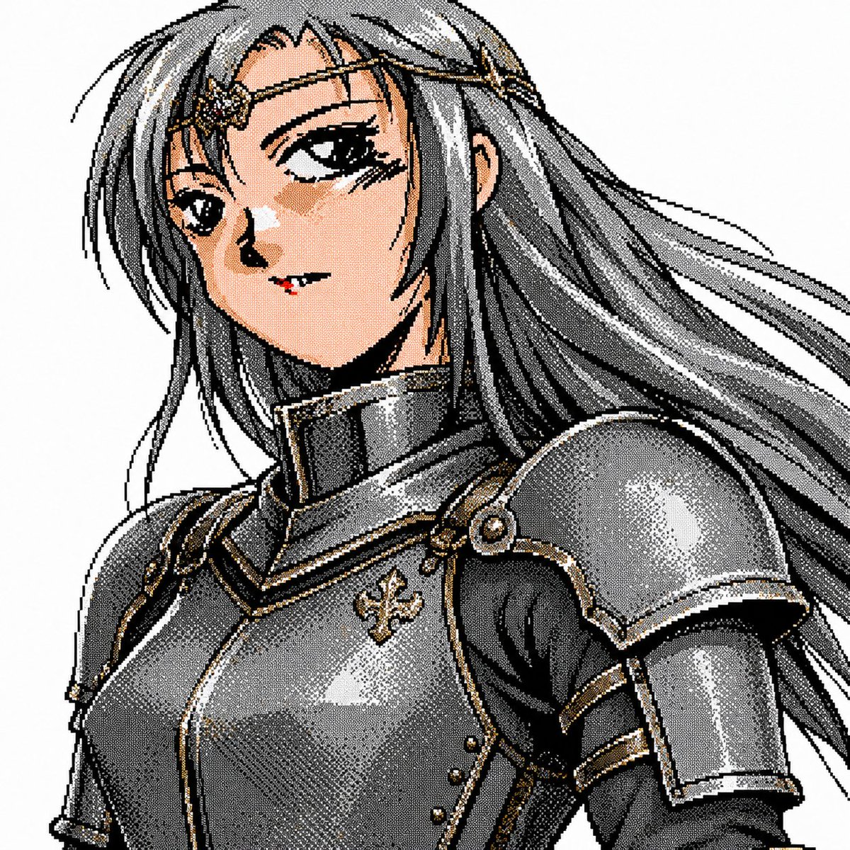 アニメ風人物画 GPT の凄さを実感中 w 元の絵は俺が昔描いた顔面だけのもの（右