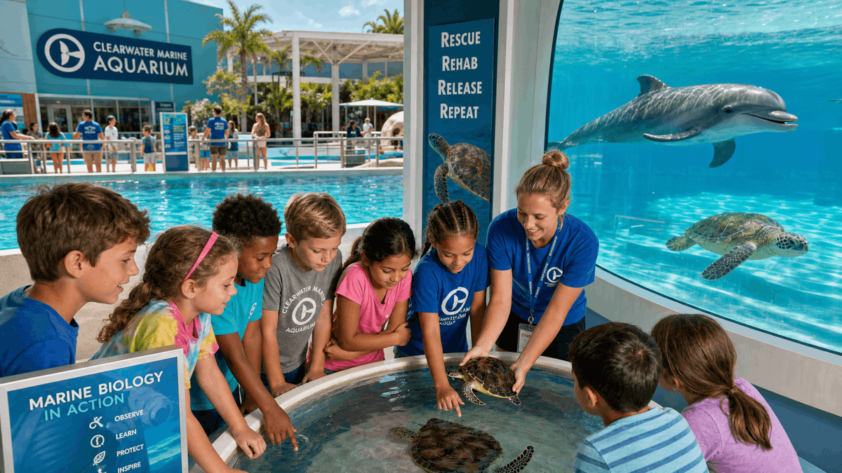 JimHarden's tweet photo. Take your kids behind the scenes at Clearwater Marine Aquarium this Saturday!

Junior Career Quest for grades 4-6

Learn more: https://t.co/QvMy0kVTS7 https://t.co/BHNjdOVdFC